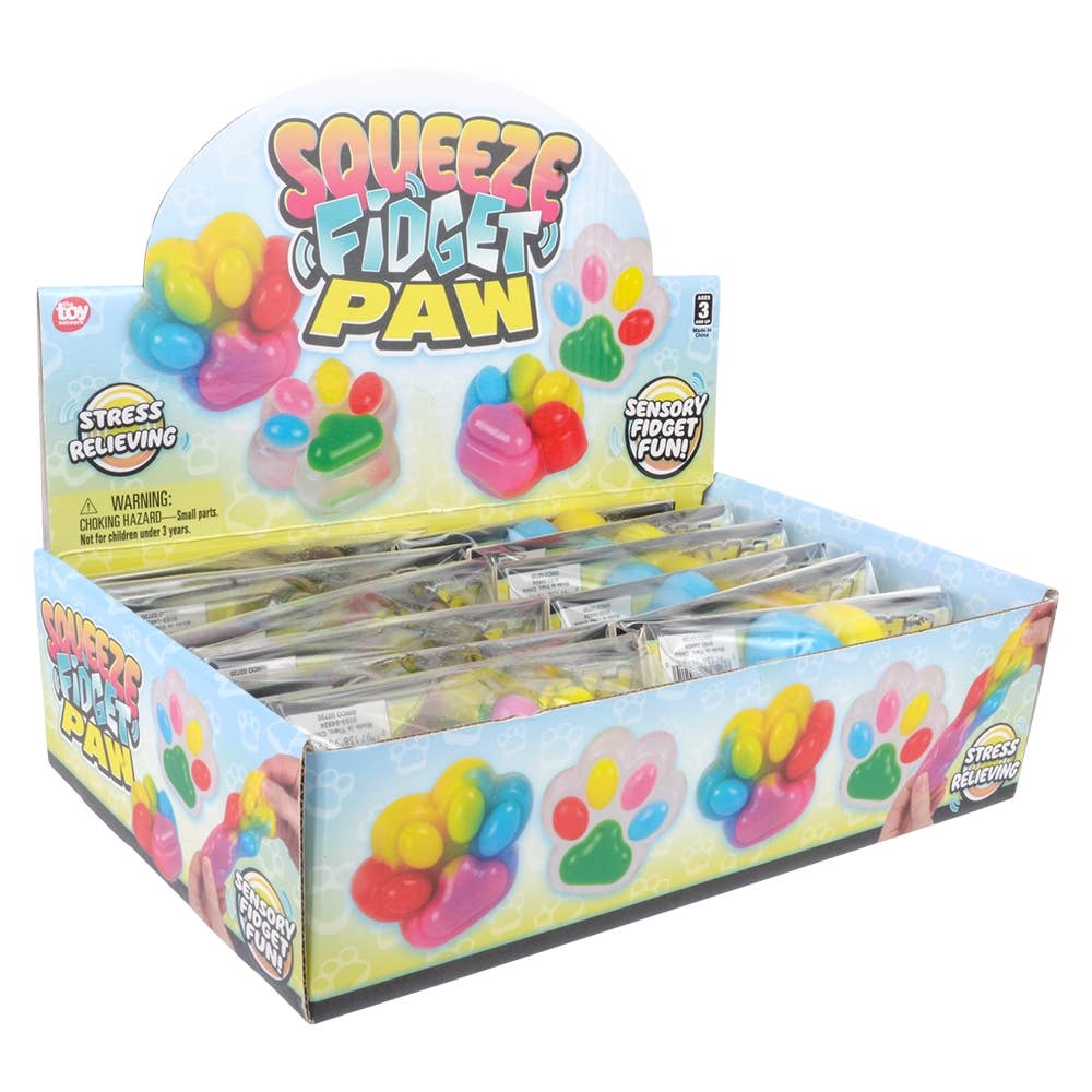 3" Squeeze Fidget Paw Toy