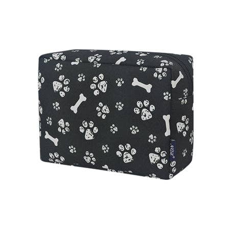 Round Of a Paws Large Cosmetic Travel Pouch