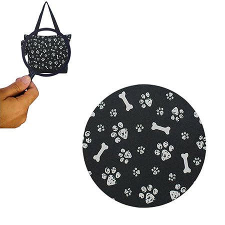 Round Of a Paws Canvas Tote Bag
