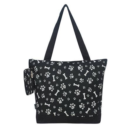 Round Of a Paws Canvas Tote Bag