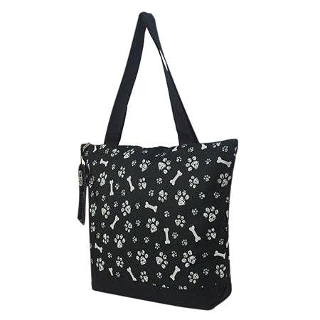 Round Of a Paws Canvas Tote Bag