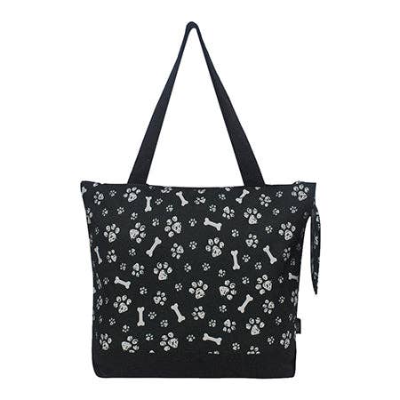 Round Of a Paws Canvas Tote Bag