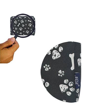 Round Of a Paws Large Cosmetic Travel Pouch