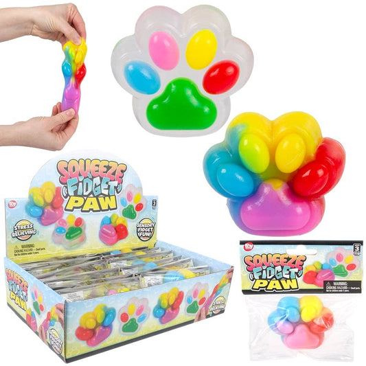 3" Squeeze Fidget Paw Toy