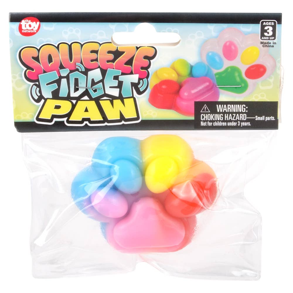 3" Squeeze Fidget Paw Toy