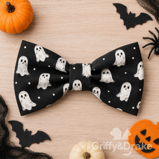 Dog Bow Tie — Boo Crew Print, Large