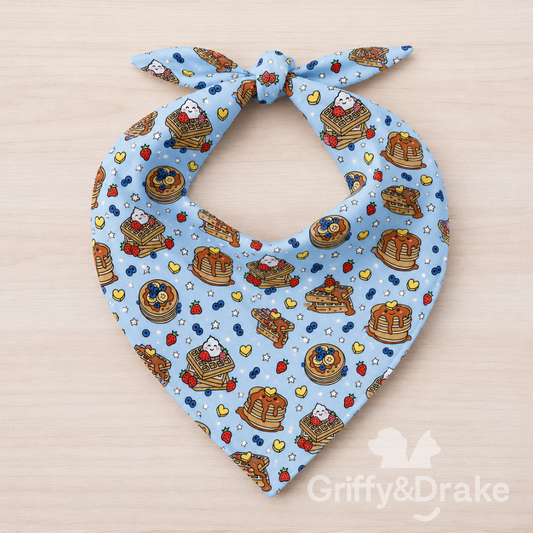 Dog Bandana — Brunch Buddies Print, Large