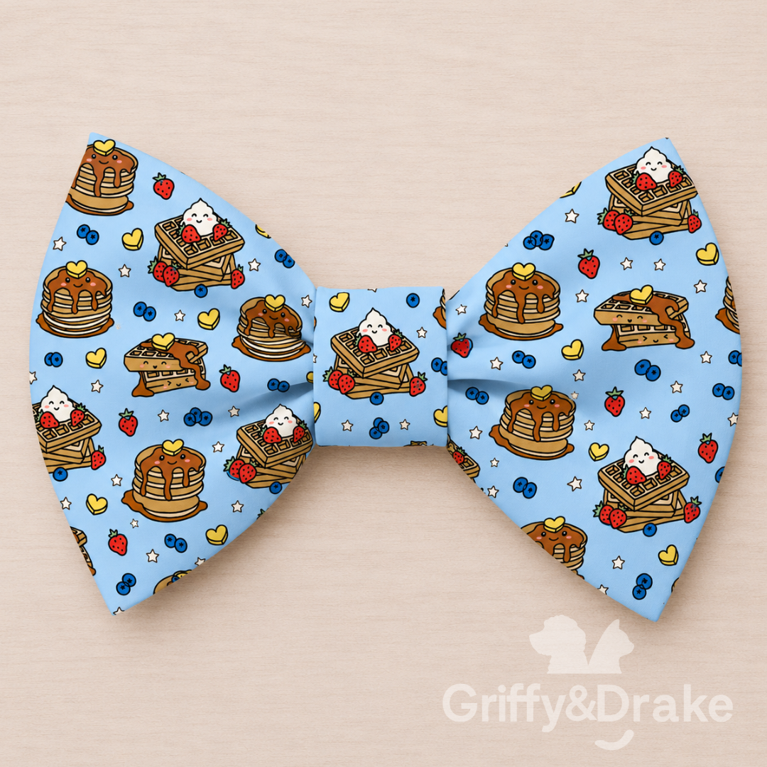 Dog Bow Tie — Brunch Buddies Print, Medium
