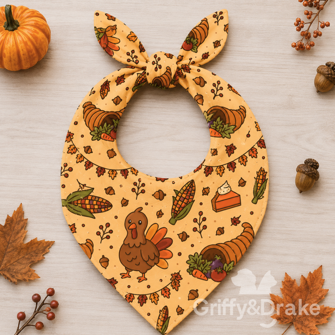 Dog Bandana — Feast Mode - Turkey | Large