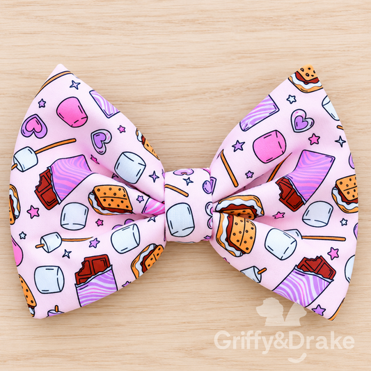 Dog Bow Tie — S'mores & Snuggles, Large