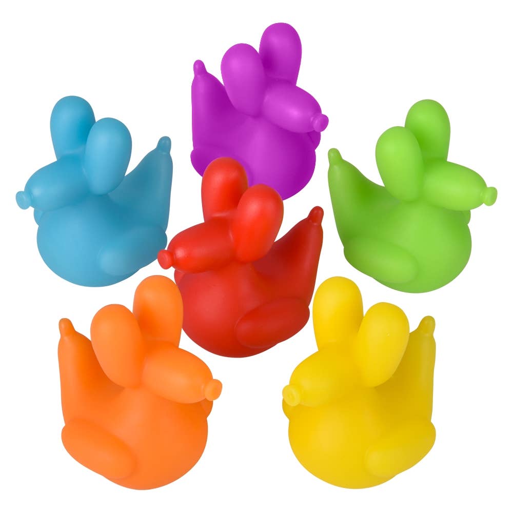 Balloon Dog Rubber Ducky 2.25"